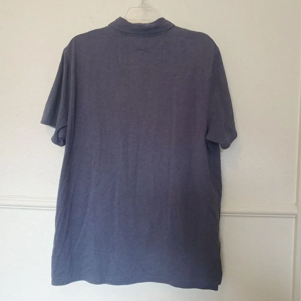 Banana Republic Men’s Polo Shirt Sz XL Fitted Pima Cotton Blue Short Sleeves